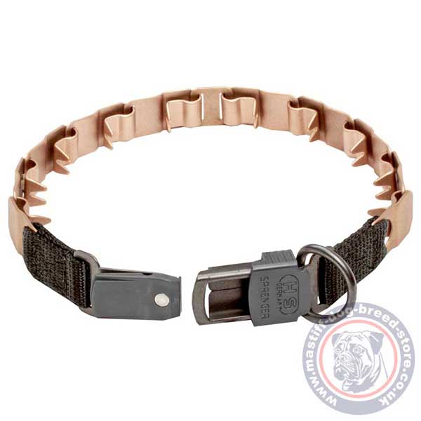 Reliable neck tech dog collar with secure buckle