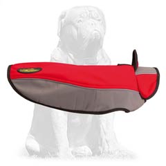 Nylon winter dog coat for Mastiff breed