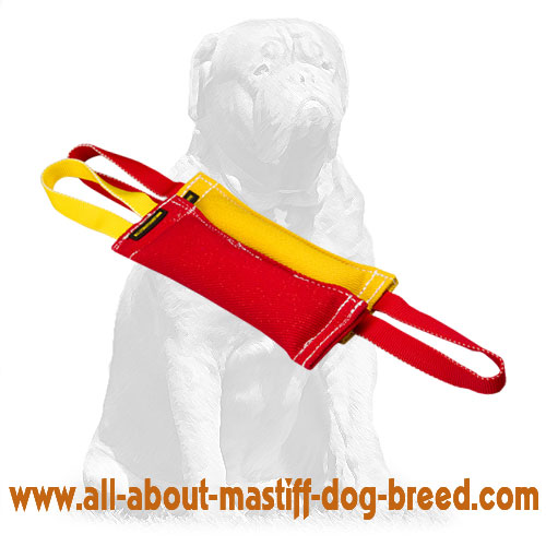 Mastiff Set of 2 Puppy Tugs Made of French Linen