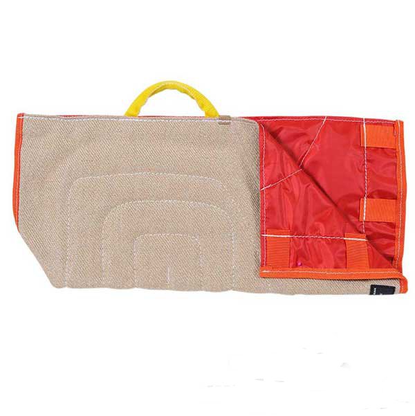 Mastiff bite sleeve cover made of jute with handle