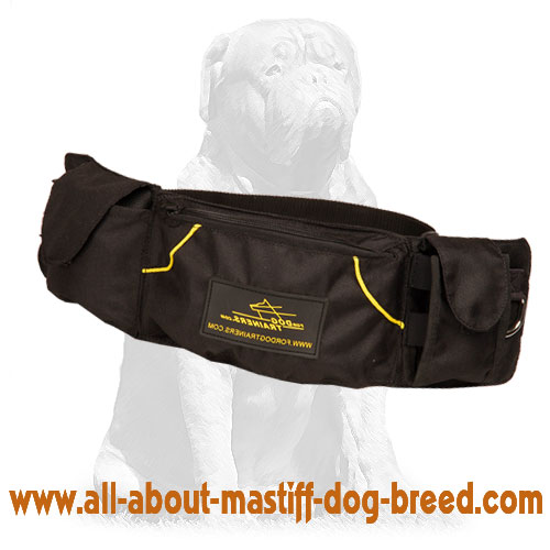 Mastiff Training Dog Pouch for Carrying Toys and Treats
