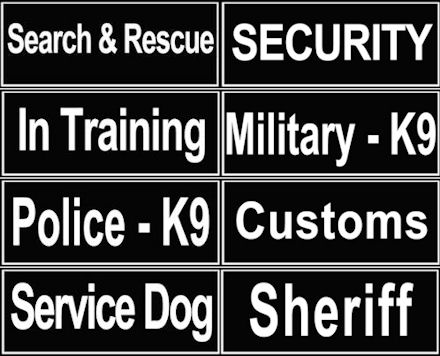 ID Patches for Mastiff Collar C48, H17 and H6P Harnesses