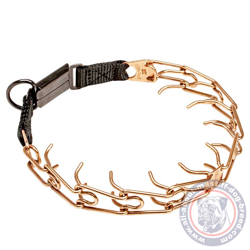 Mastiff Curogan Pinch Prong Collar for Effective Dog Behavior Correction 1/8 inch (3.2 mm)