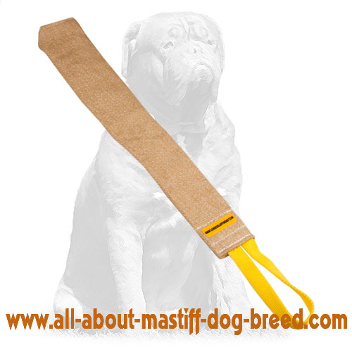 Mastiff bite rag made of jute for prey drive training