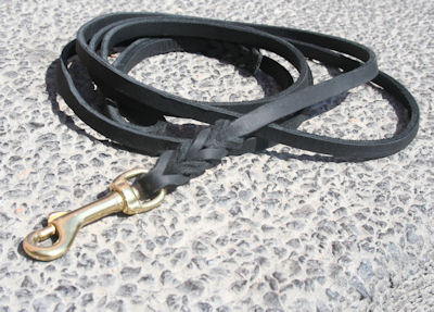 Soft Premium Braided Leather Leash for Mastiff
