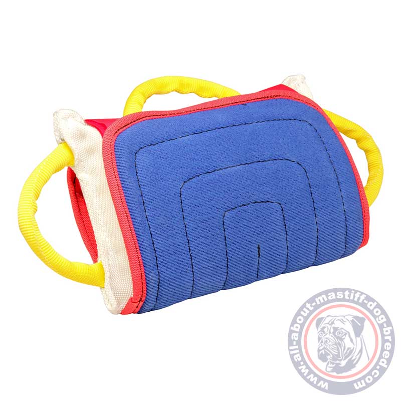 Mastiff Training Dog Bite Pillow with French Linen Cover