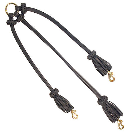 Triple Rolled Leather Dog Lead for Mastiff