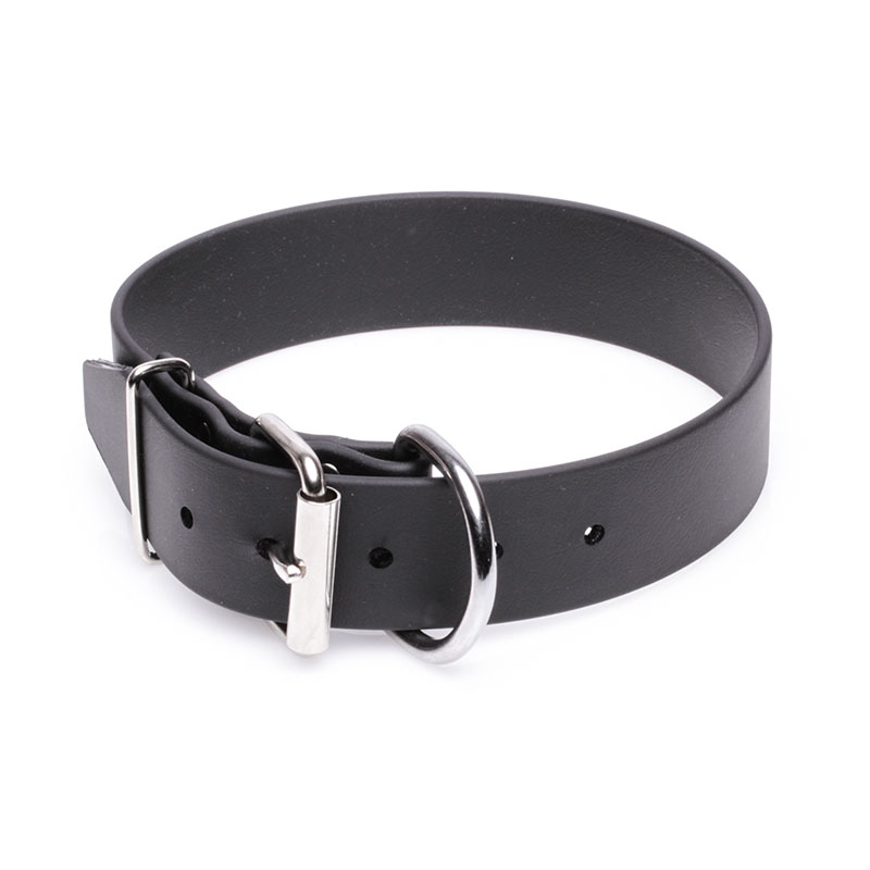 Extra Wide Black Biothane Mastiff Collar