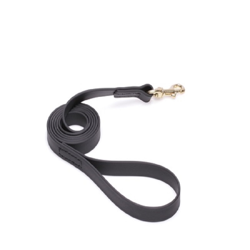 Black Waterproof Mastiff Leash Made of Biothane