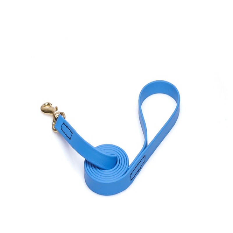 Blue Waterproof Mastiff Leash Made of Biothane