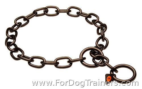 Black Stainless Steel Fur Saver Collar