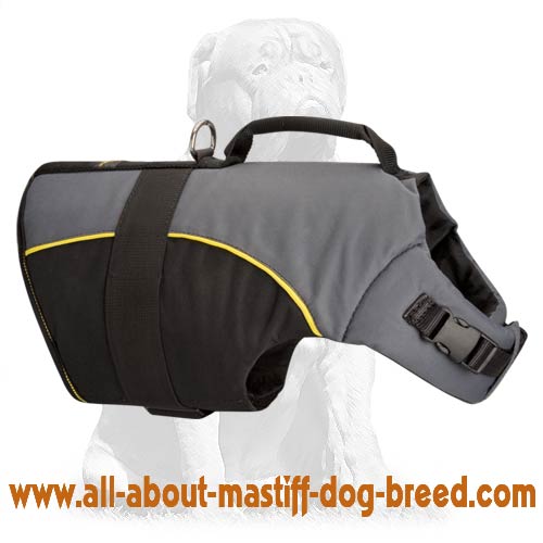 Comfortable Nylon Vest Harness with Handle for Mastiff Breed Dog