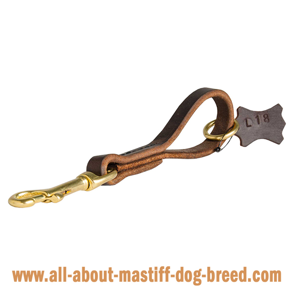 Stitched high quality leather Mastiff lead