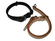 Leather choke-dog collar-made of double layer of leather Leather choke-dog collar-made of double layer of leather