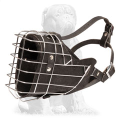Mastiff muzzle with special ventilated cage